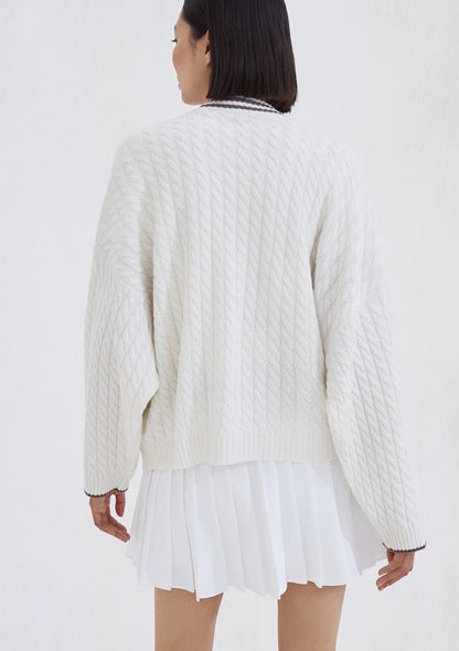 Brune 25fw cashmere cardigan