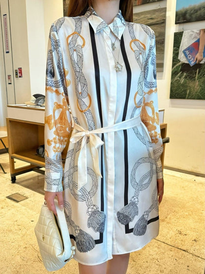 Herm 25fw printed dress