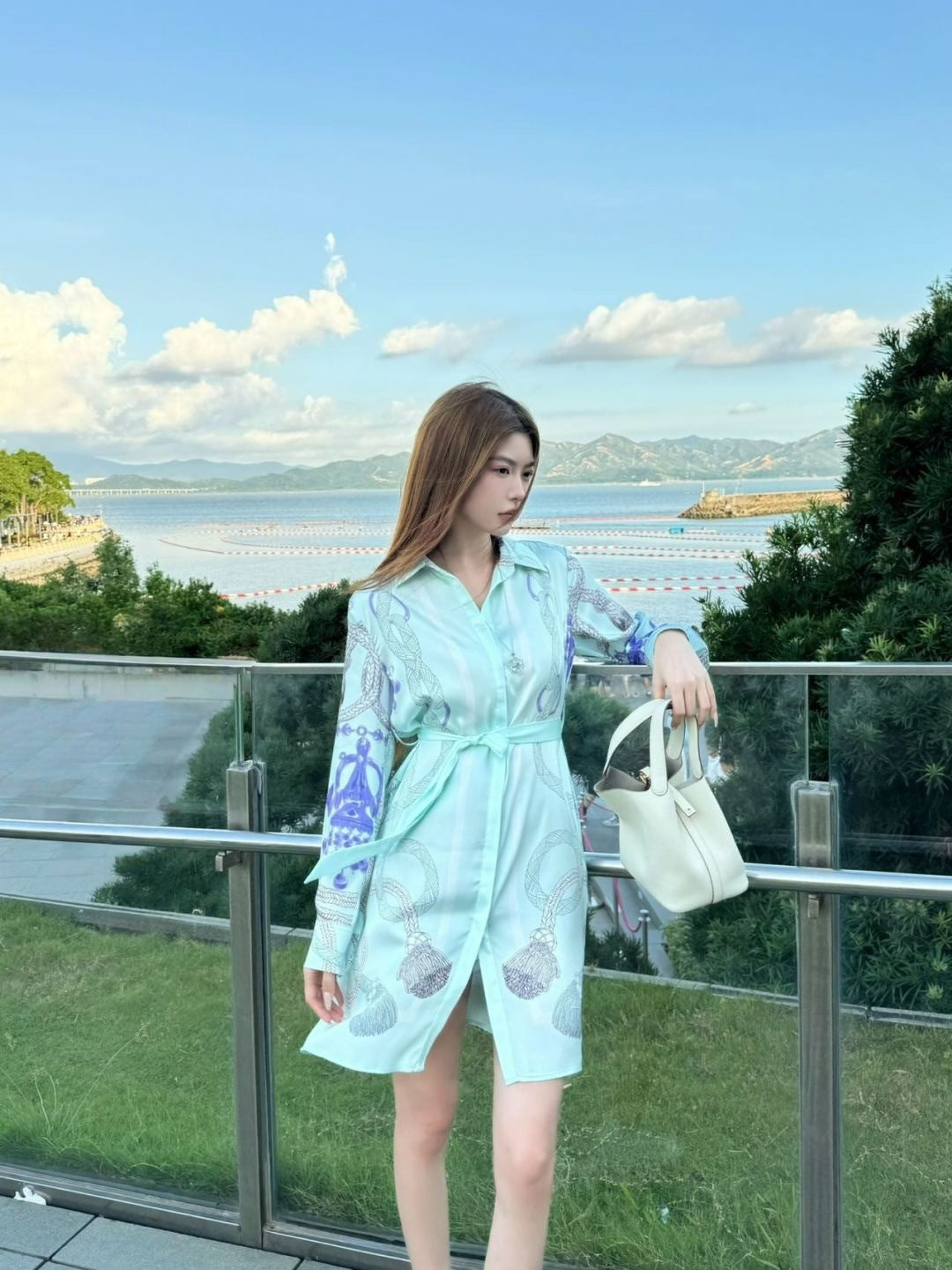 Herm 25fw printed dress