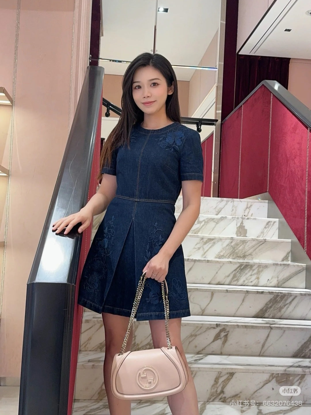 Guc 25fw denim dress