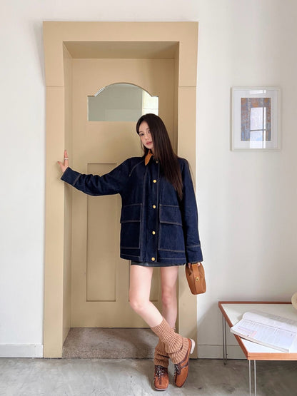 Loe 25fw denim jacket