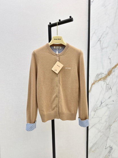 Miu 25fw knitted cardigan
