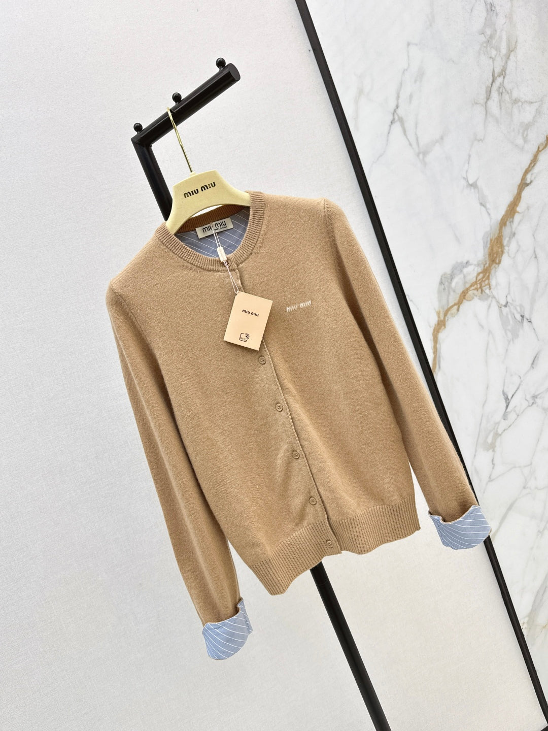 Miu 25fw knitted cardigan