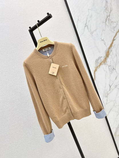 Miu 25fw knitted cardigan