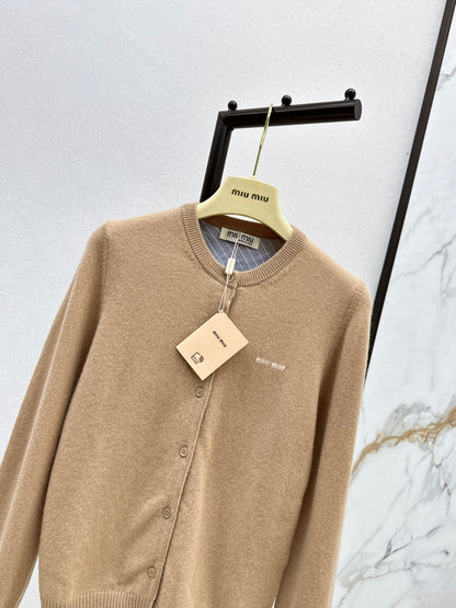 Miu 25fw knitted cardigan