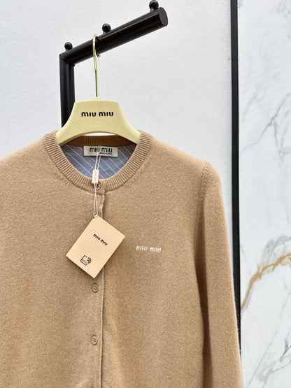 Miu 25fw knitted cardigan