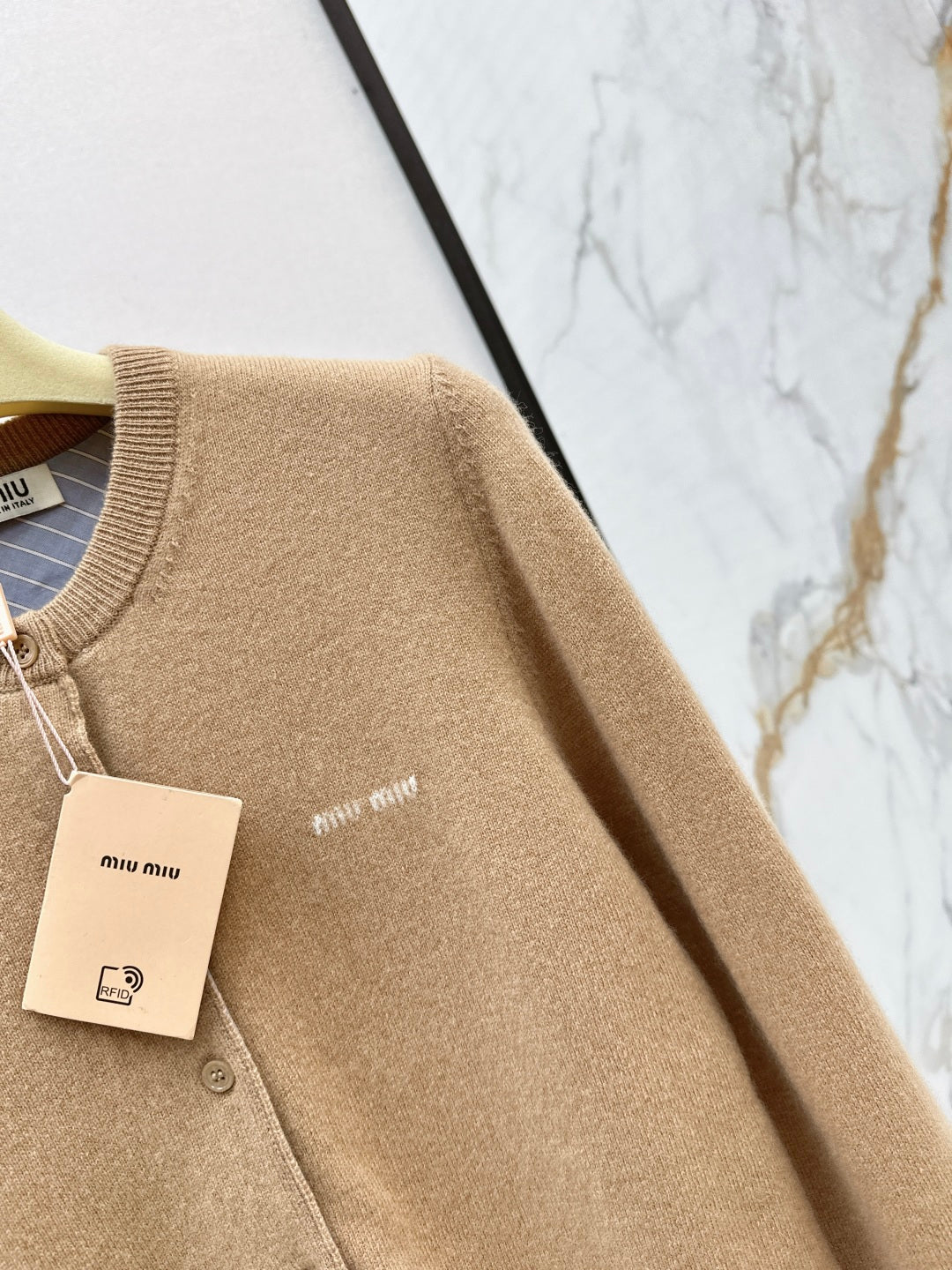 Miu 25fw knitted cardigan