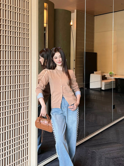 Miu 25fw knitted cardigan