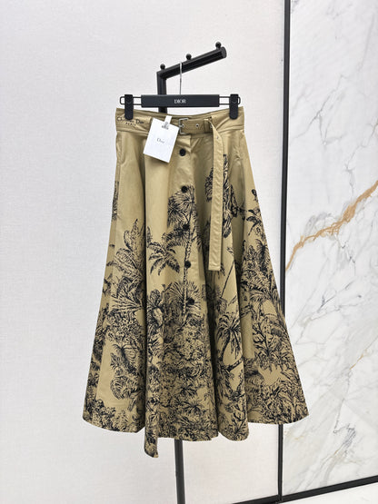 CD 25fw printed skirt