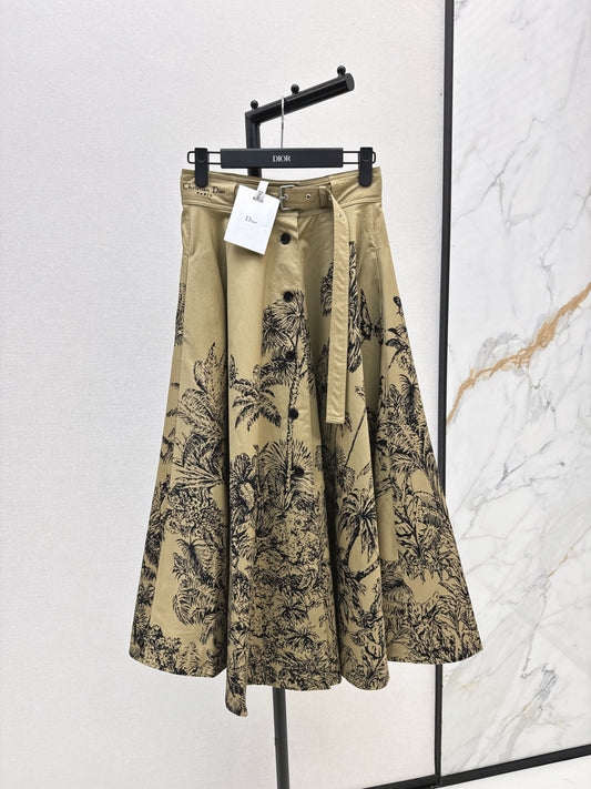 CD 25fw printed skirt