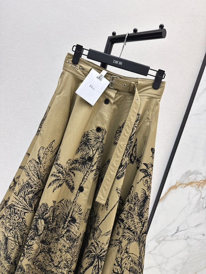 CD 25fw printed skirt