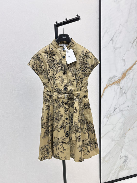 CD 25fw printed dress