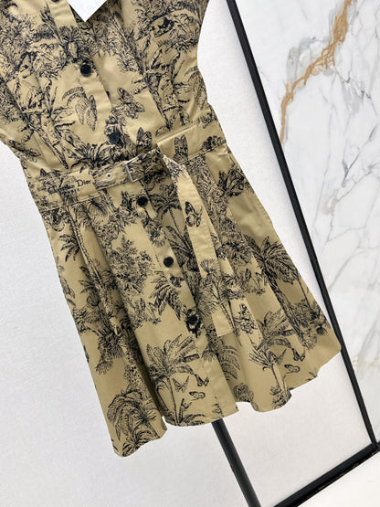 CD 25fw printed dress
