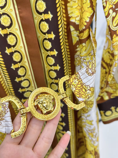 Ver 25fw silk dress