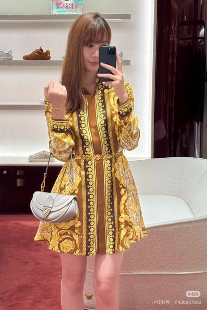 Ver 25fw silk dress