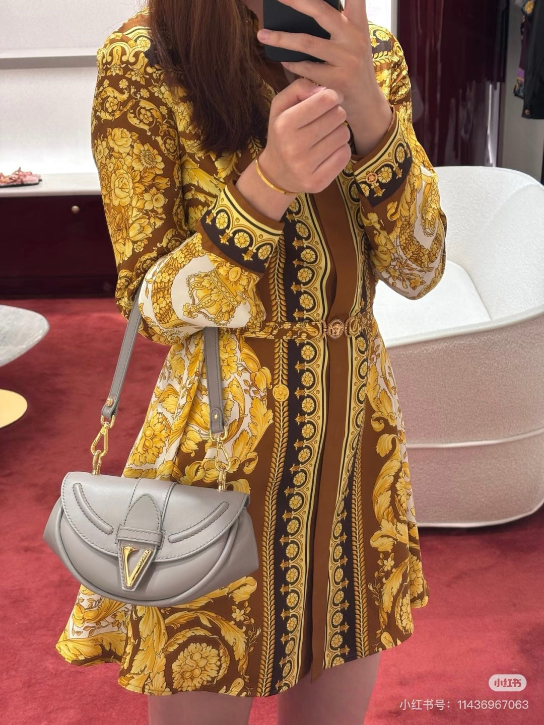 Ver 25fw silk dress