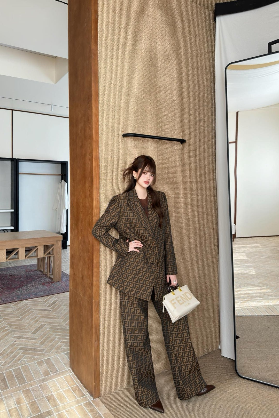 Fend 25fw jacquard blazer