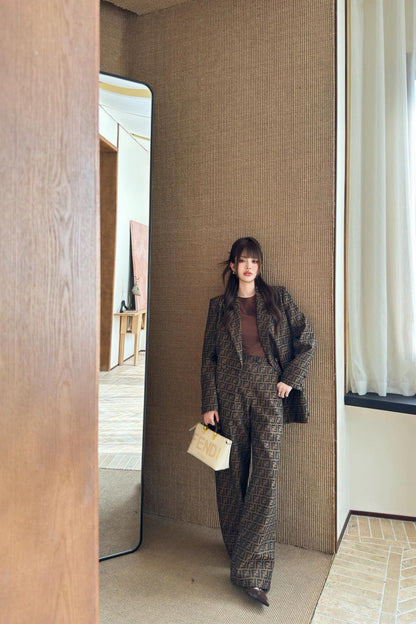 Fend 25fw jacquard blazer