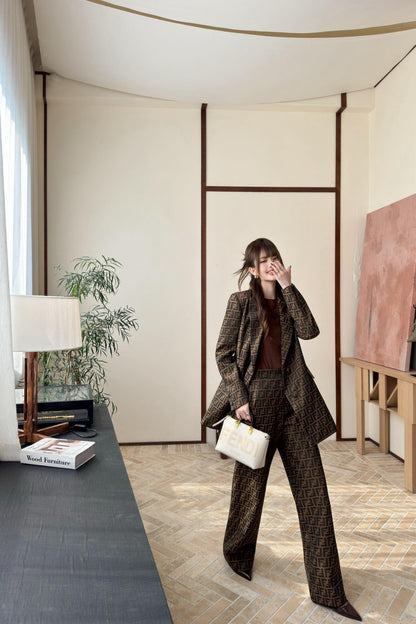 Fend 25fw jacquard blazer