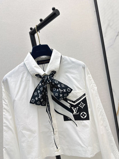 Louis 25fw scarf shirt