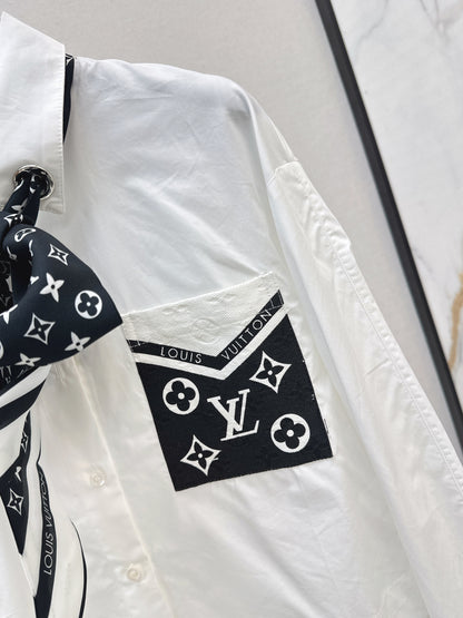 Louis 25fw scarf shirt