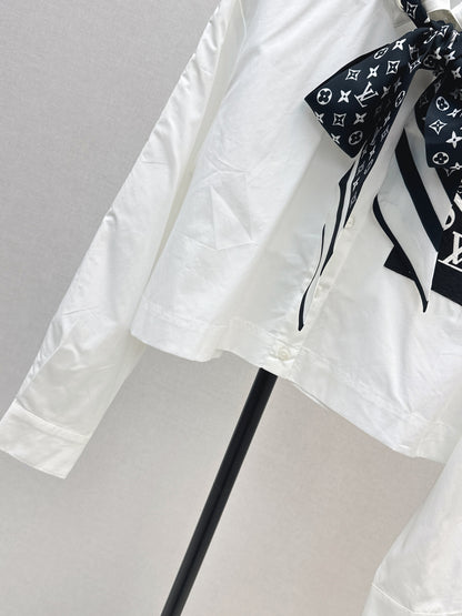 Louis 25fw scarf shirt