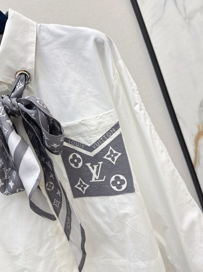 Louis 25fw scarf shirt