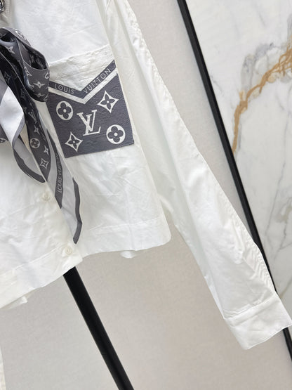 Louis 25fw scarf shirt