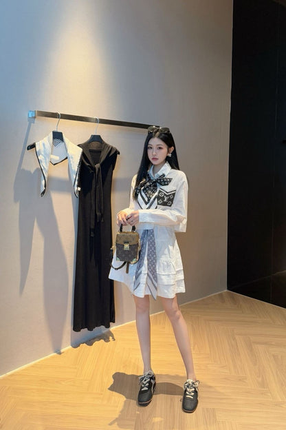 Louis 25fw scarf shirt