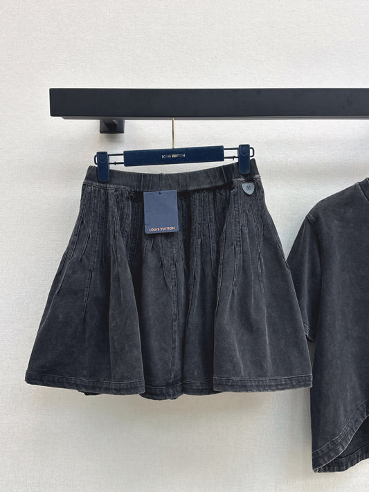 Louis 25fw denim skirt