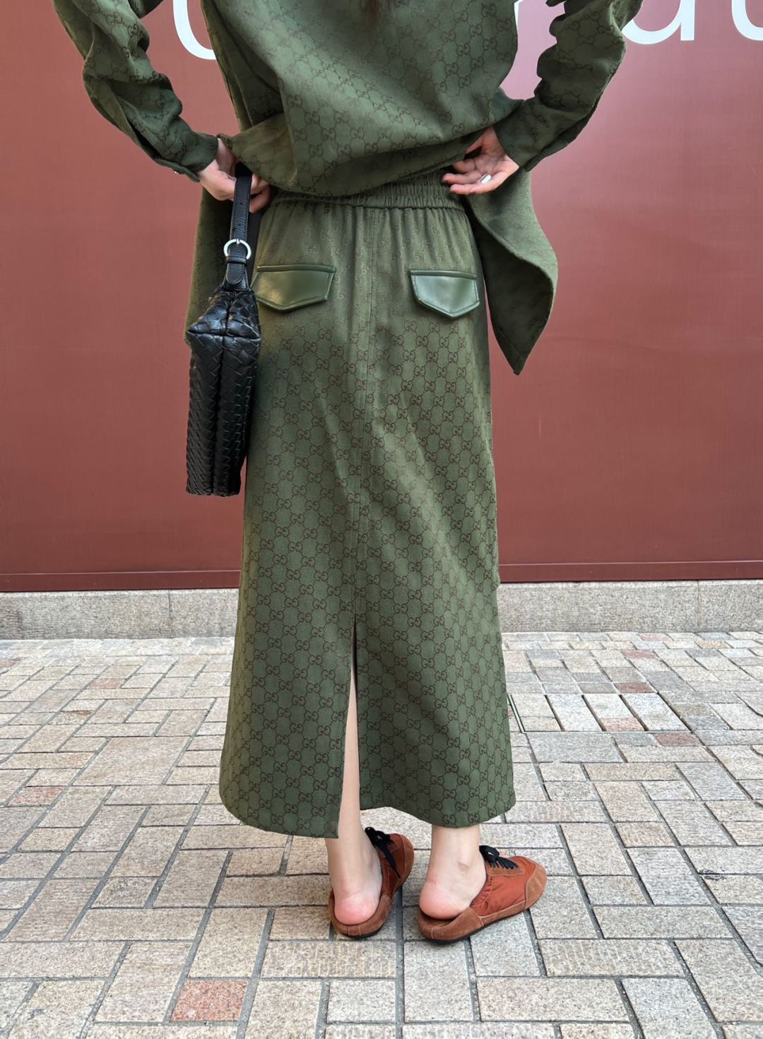 Guc 25fw jacquard skirt
