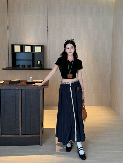 Miu 25fw zipper skirt