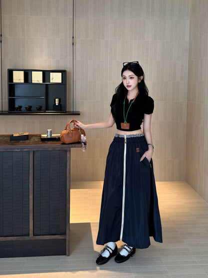 Miu 25fw zipper skirt