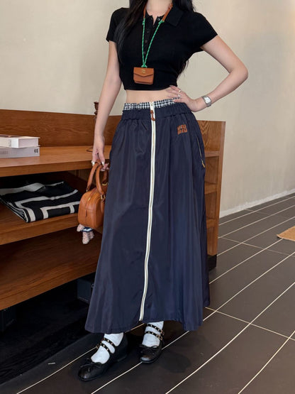 Miu 25fw zipper skirt