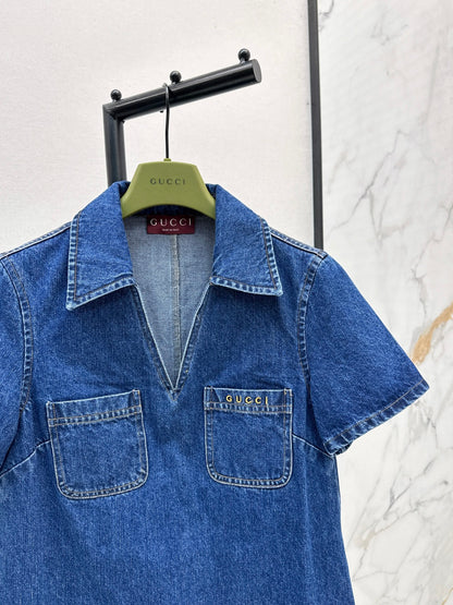 Guc 25fw denim dress