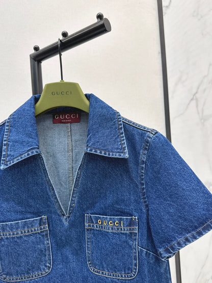Guc 25fw denim dress