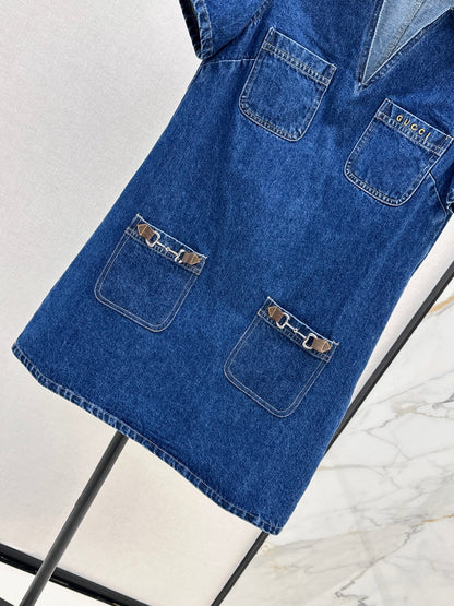 Guc 25fw denim dress