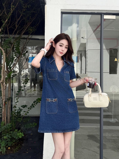 Guc 25fw denim dress