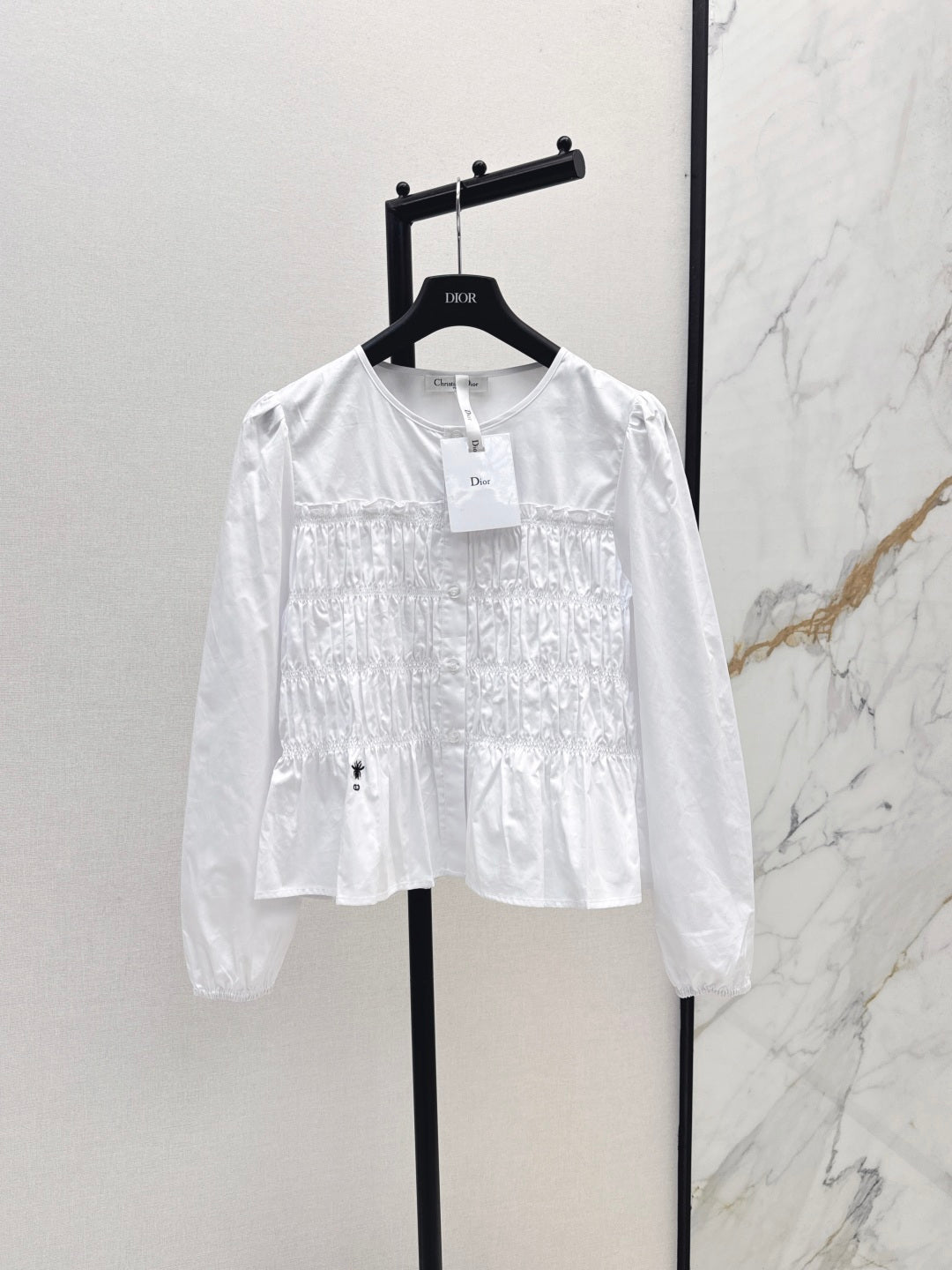 CD 25fw ruffle shirt