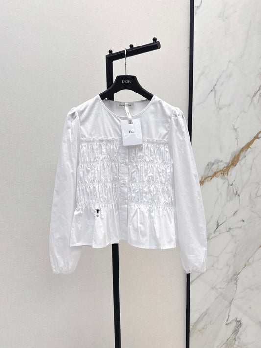 CD 25fw ruffle shirt