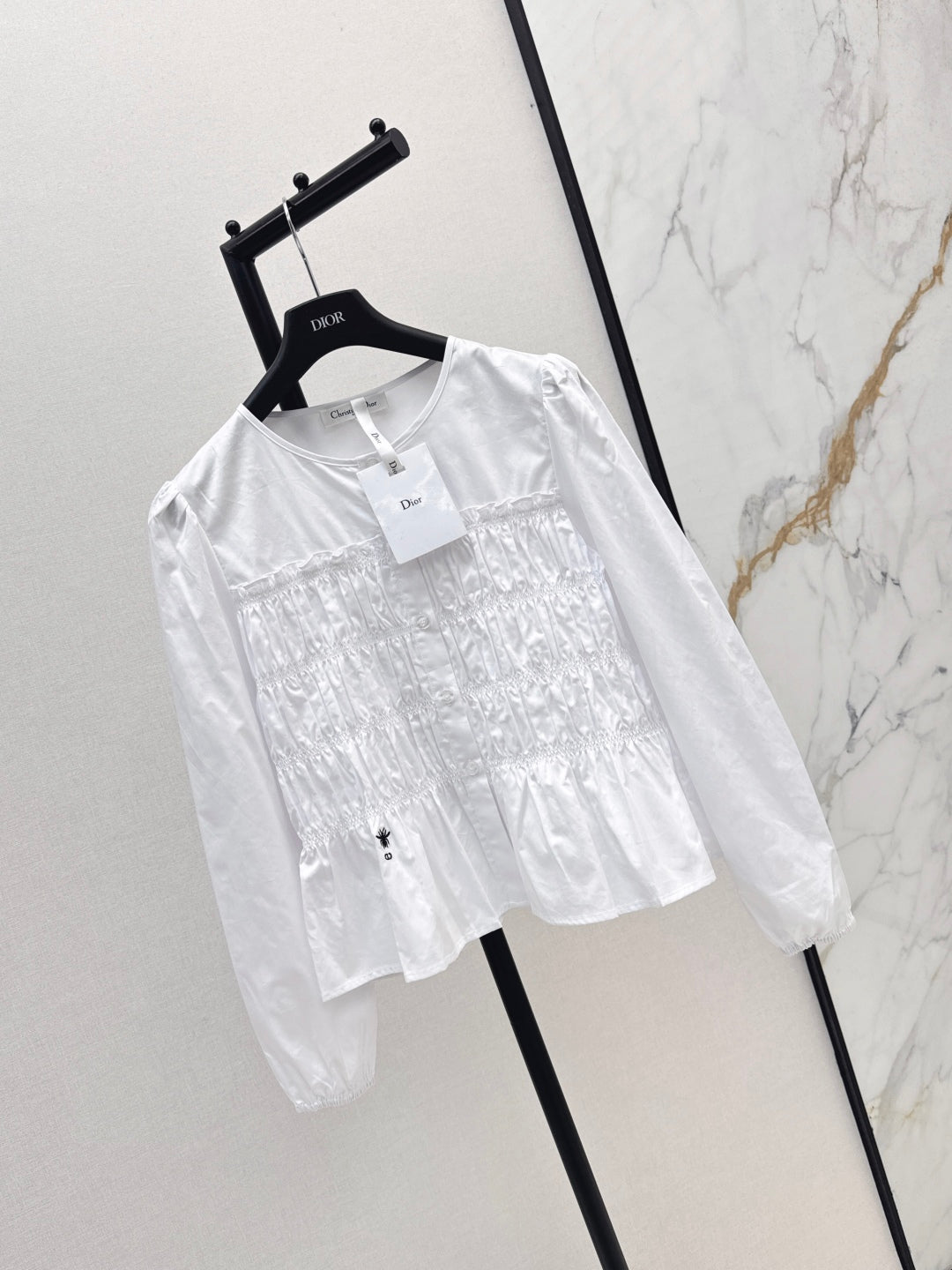 CD 25fw ruffle shirt