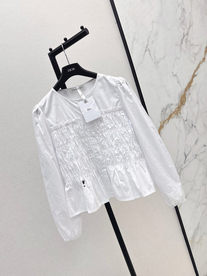 CD 25fw ruffle shirt