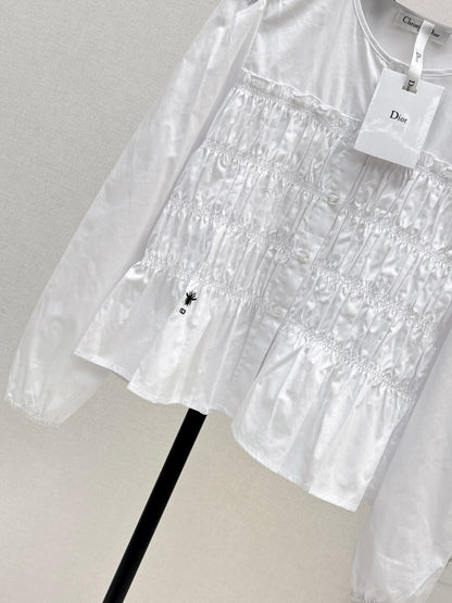 CD 25fw ruffle shirt