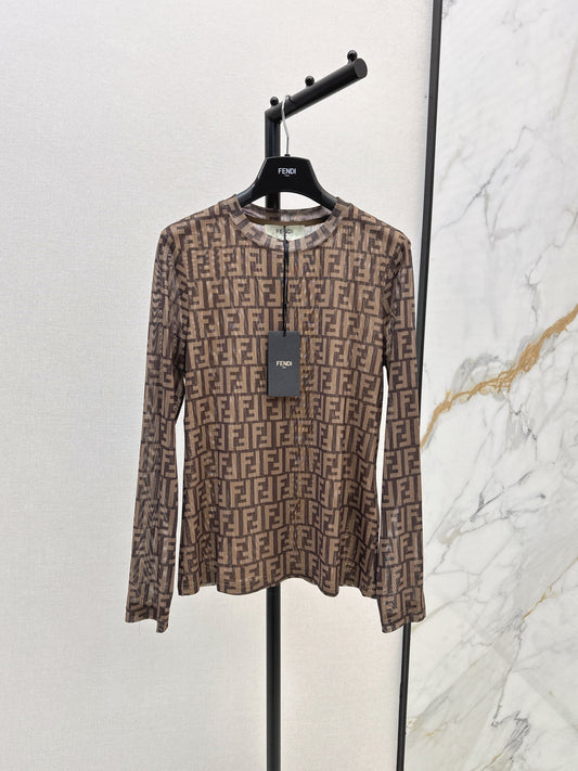 Fend 25fw printed shirt