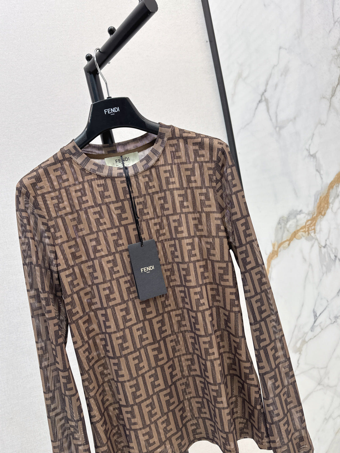 Fend 25fw printed shirt