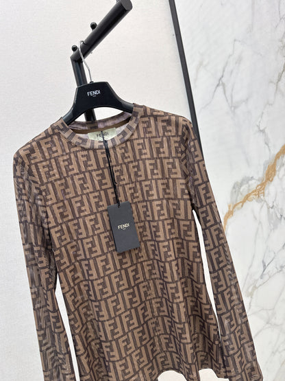 Fend 25fw printed shirt