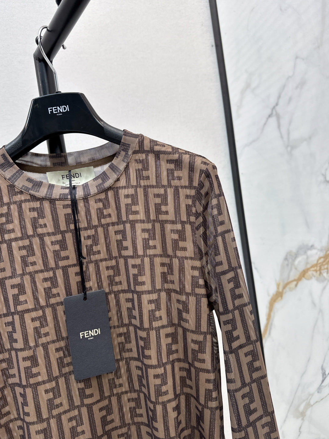Fend 25fw printed shirt