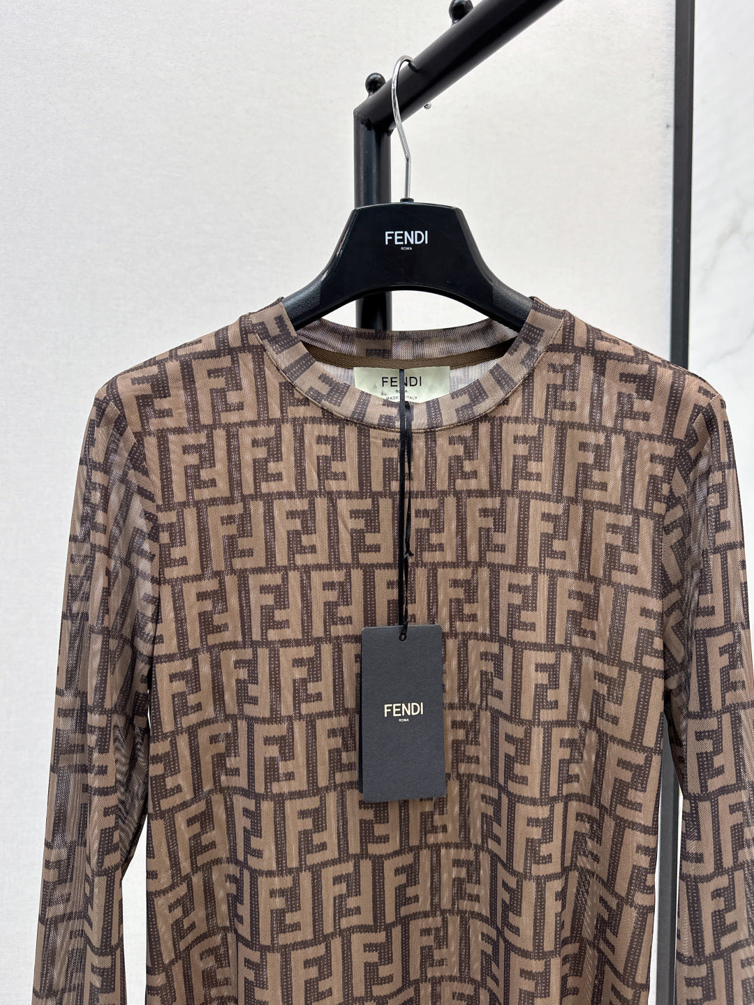 Fend 25fw printed shirt