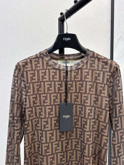Fend 25fw printed shirt