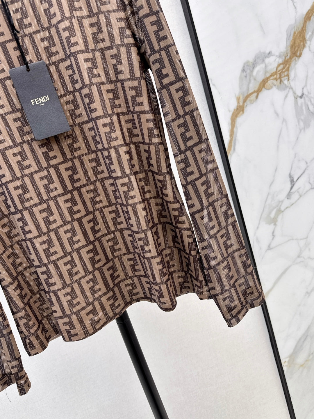 Fend 25fw printed shirt
